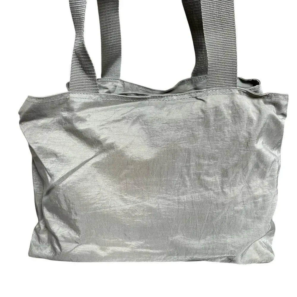 Baggallini Beige Tan Nylon Tote Travel Bag Multi Compartment Medium